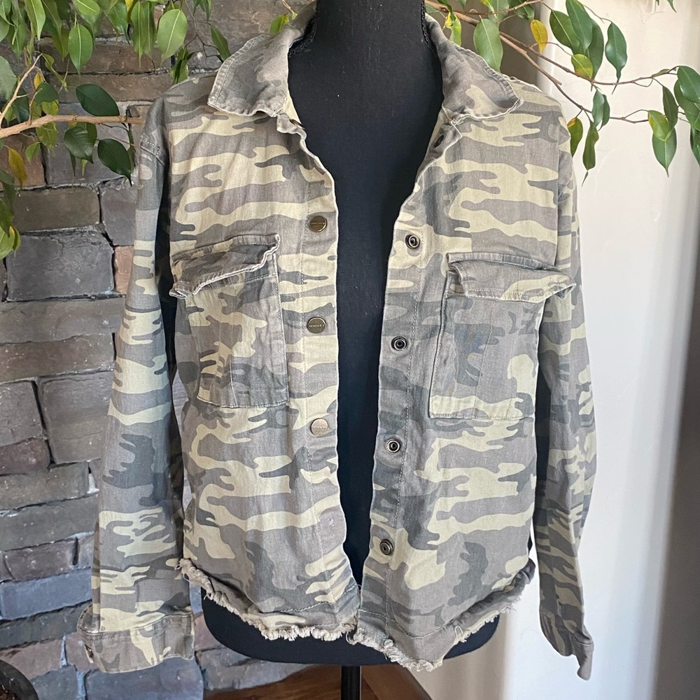 Sanctuary Snap Up Camo Jacket/Shirt